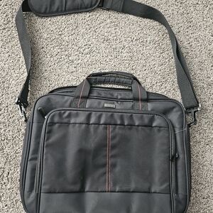 Samsonite Black Laptop Bag with Red Accents